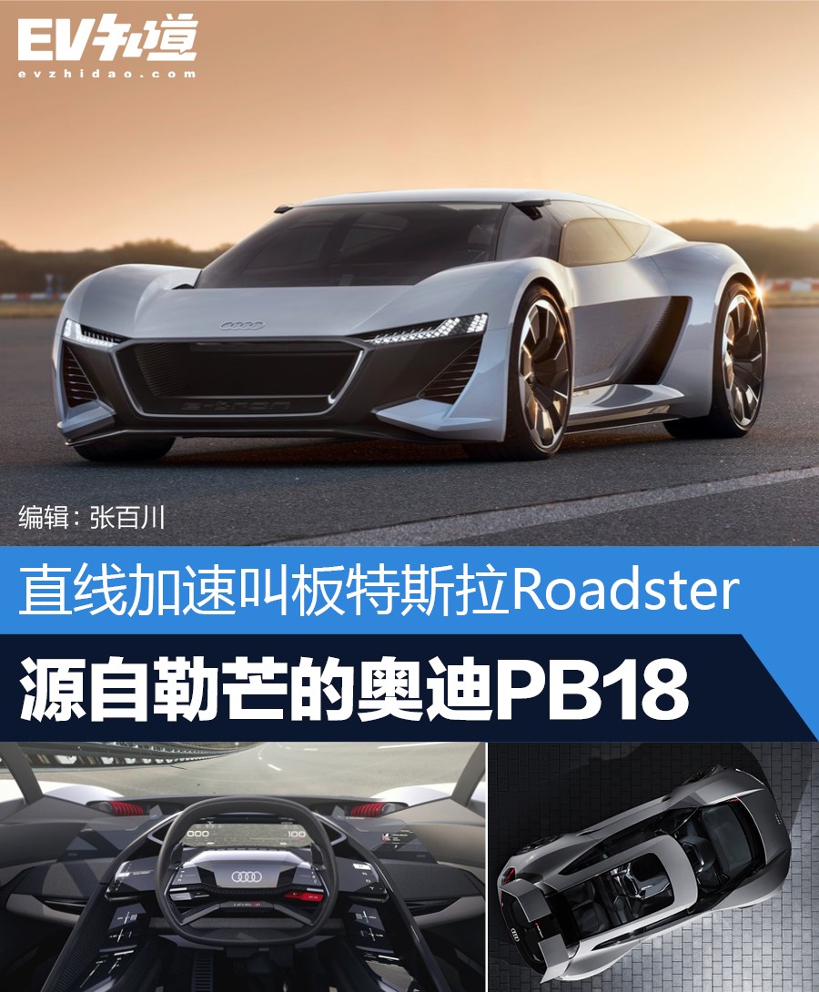 直線叫板特斯拉Roadster 源自勒芒的奧迪PB18