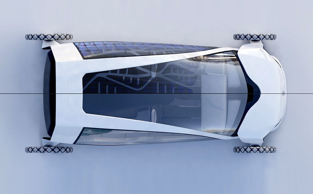 大众发布新款概念电动汽车 自带太阳能电池板