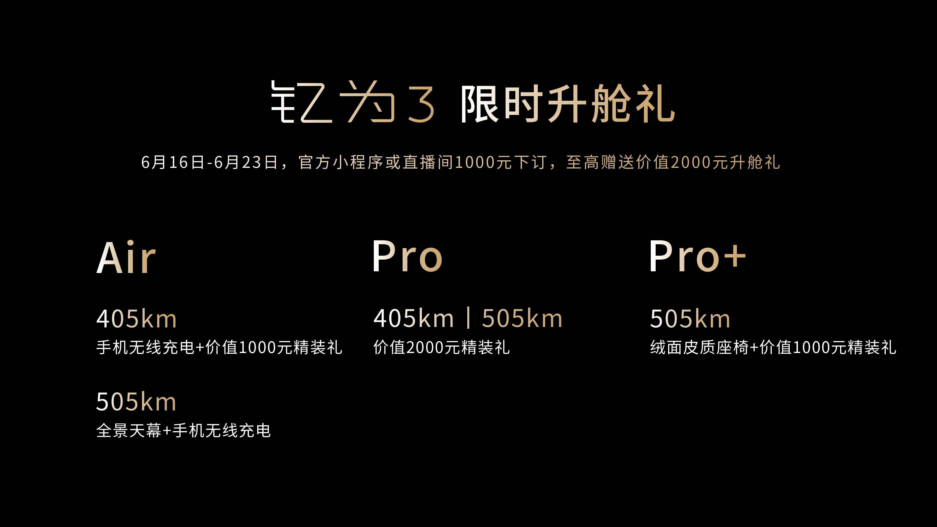 搭载蜂窝电池、热泵空调 钇为3上市售价8.99万元起