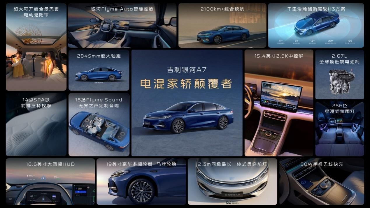 吉利银河A7来了 8.18万起拥有C级空间体验