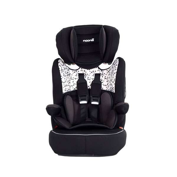 诺尼亚(Naonii) 汽车儿童安全座椅 9个月-12岁婴儿坐椅 小黑点+ISOFIX接口