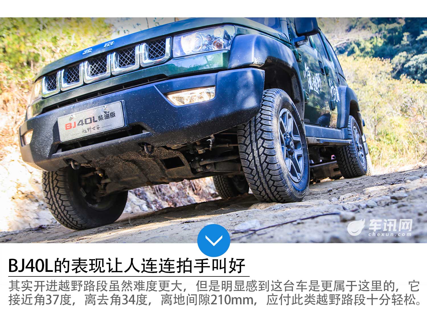 BJ40L柴油版领衔 随越野世家征服冬季雨林