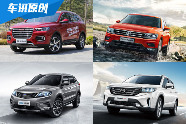 7月SUV销量TOP10:RAV4再进前十/哈弗H6榜首