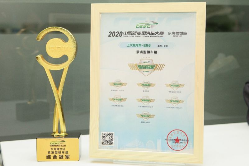 上汽全新纯电品牌R汽车 包揽CEVC大赛多项冠军