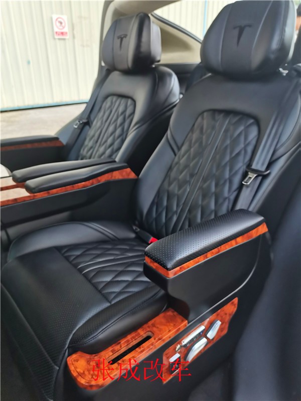 特斯拉modelx改装航空座椅案例改装航空座