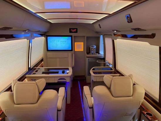 丰田考斯特价格航空内饰13座豪华车可旋转