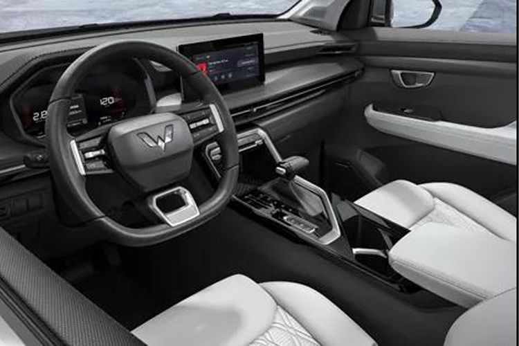 10.25英寸悬浮大屏、平底运动方向盘，五菱星辰内饰官图发布