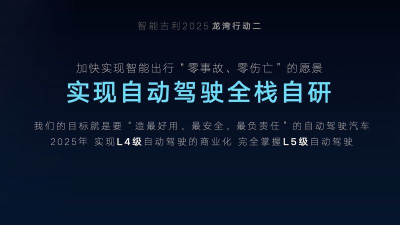 雷神动力登场、龙湾行动设365万辆目标丨智能吉利2025战略发布