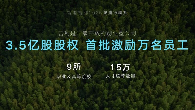 雷神动力登场、龙湾行动设365万辆目标丨智能吉利2025战略发布