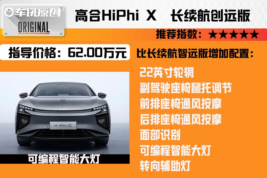 品牌進化、標配升級，高合HiPhi X長續航版選車建議
