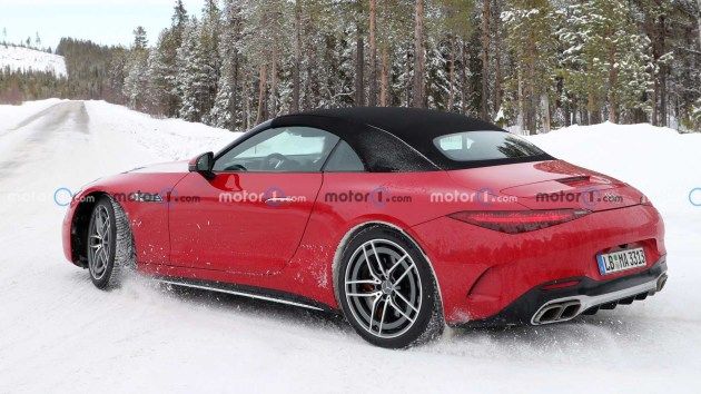 全新梅赛德斯-AMG SL PHEV版本无伪谍照曝光 