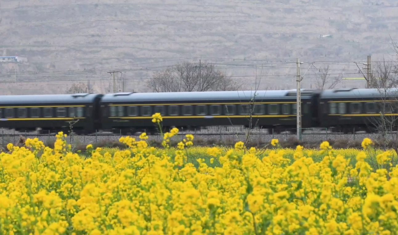 火车上看电影，让“开往春天的列车”更好看