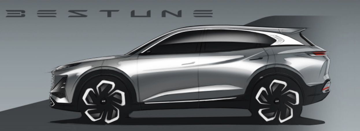 采用全新的设计 一汽奔腾T90的设计图公布