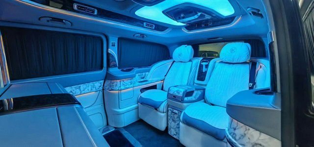 福建奔驰V260商务车改装航空按摩座椅  