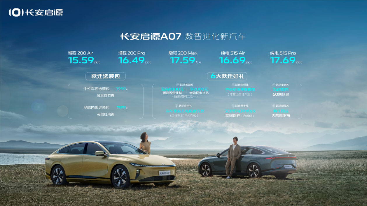 长安启源A07西北区域全域下订即将开启