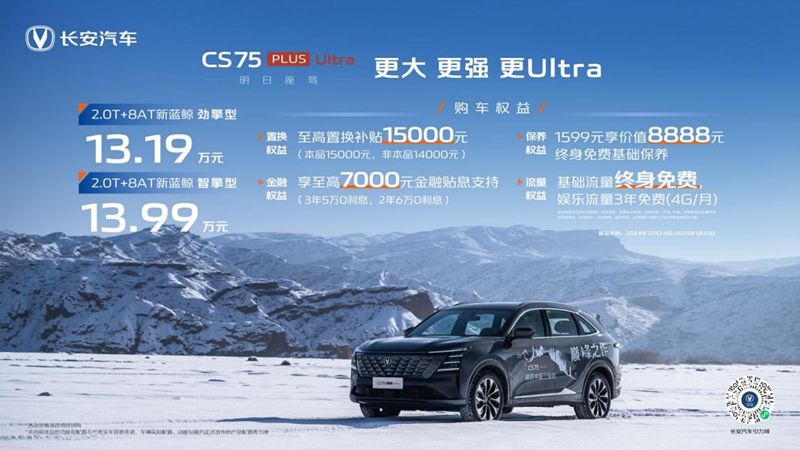 2.0T标杆SUV来了 第四代CS75PLUS Ultra哈尔滨发布