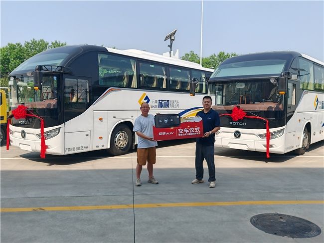 辉耀品质旅途畅顺丨福田欧辉BJ6122城间客车批量交付云南旅顺旅游