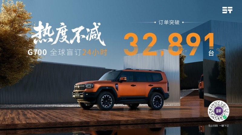 成都车展盲订狂飙，纵横G700有望重塑硬派越野新格局