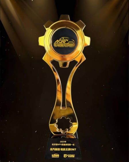  实力夺冠！锐胜王牌E-M7荣获2025年经济型MPV质量表现第一名