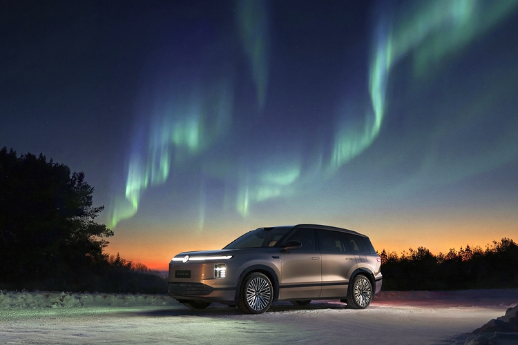 上汽大众ID. ERA 9X冰雪测试动力输出与静谧性