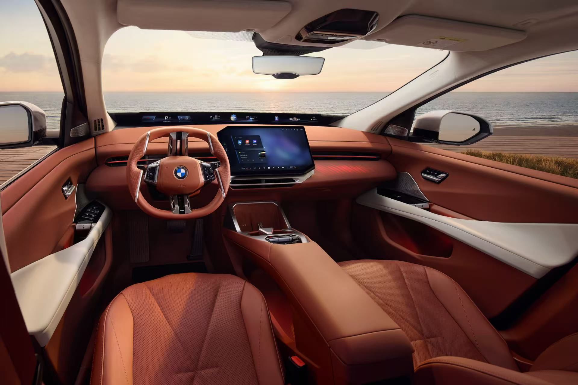 BMW全景iDrive中国实车首秀，AI多智能体协同驱动