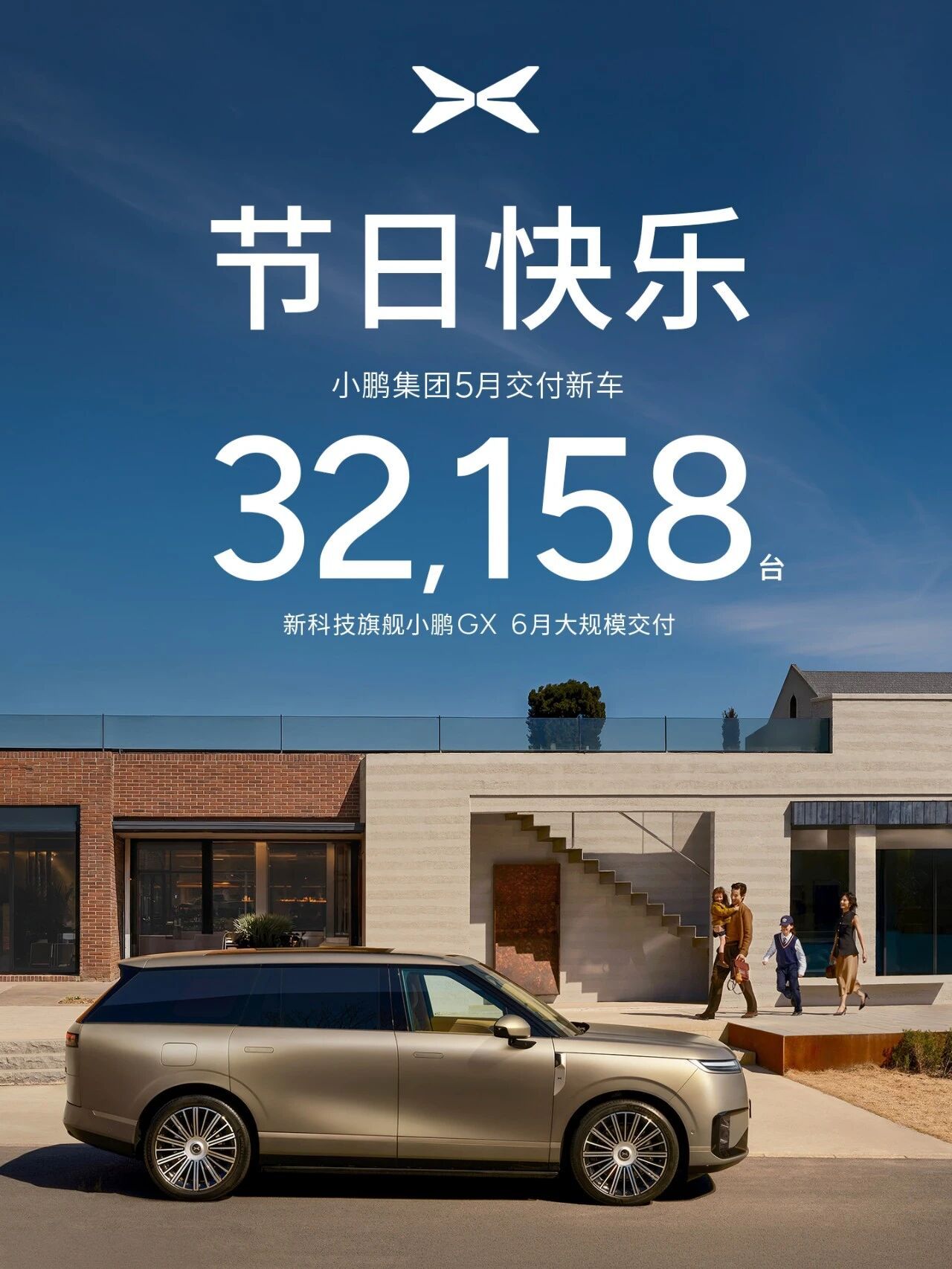 小鹏集团5月交付新车32,158台,一季度营收130.3亿元