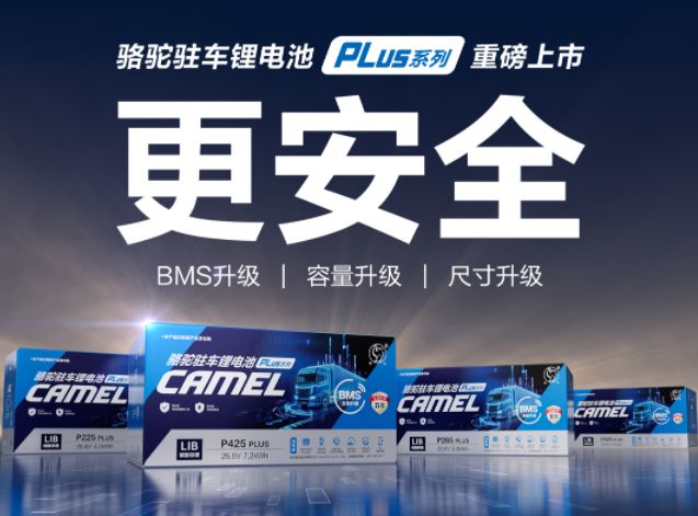 能量密度再突破！骆驼驻车锂电PLUS系列全新上市