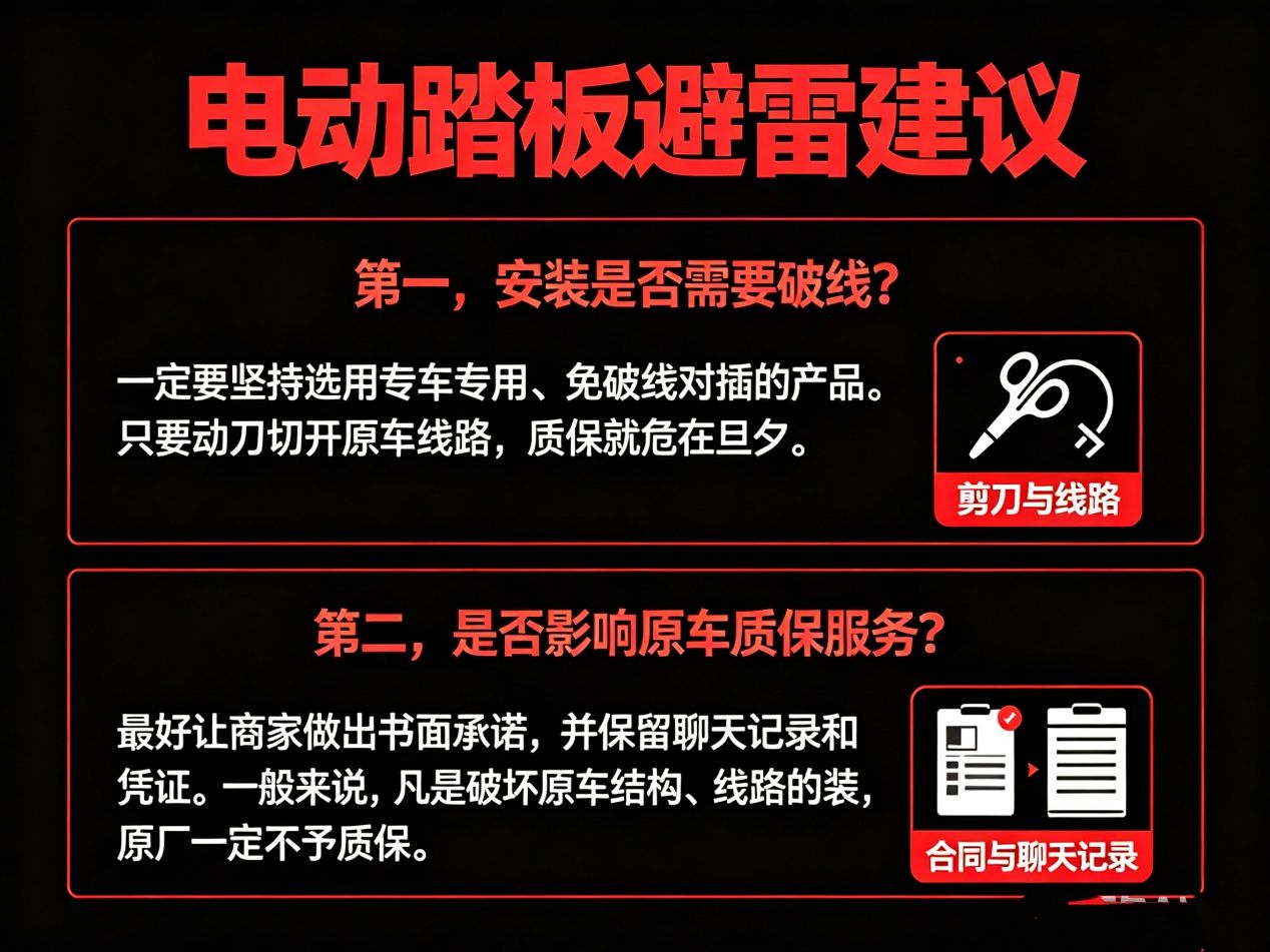 理想L9 Livis车主/小鹏GX车主集体破防：装了电动踏板，质保没了