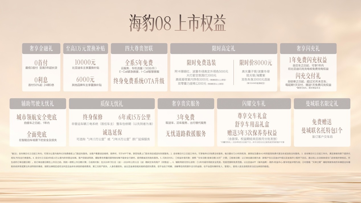售价19.69万-23.99万元,比亚迪海豹08正式上市 售价19.69万-23.99万元,比亚迪海豹08正式上市