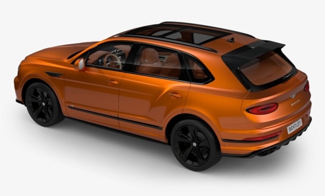 21款宾利添越火焰橘配色完美含税价优