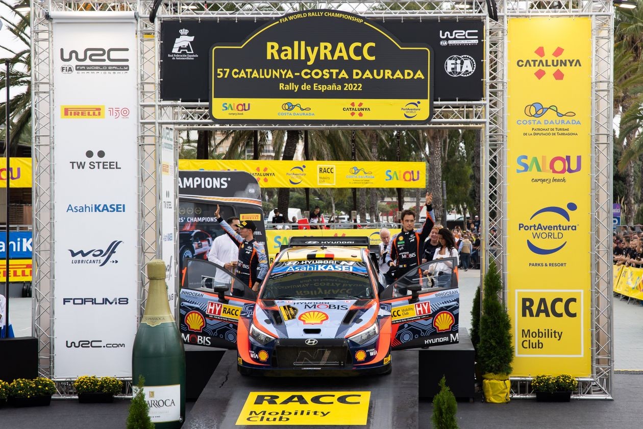 现代汽车wrc车队闪耀wrc比赛西班牙站